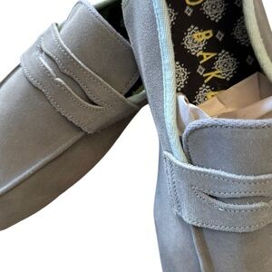 Ted Baker Men's Soft Gray Slip-On Loafers